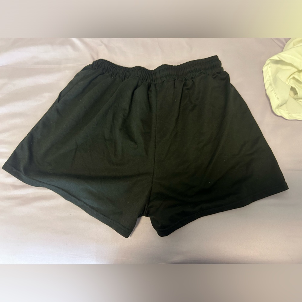 White and black shorts